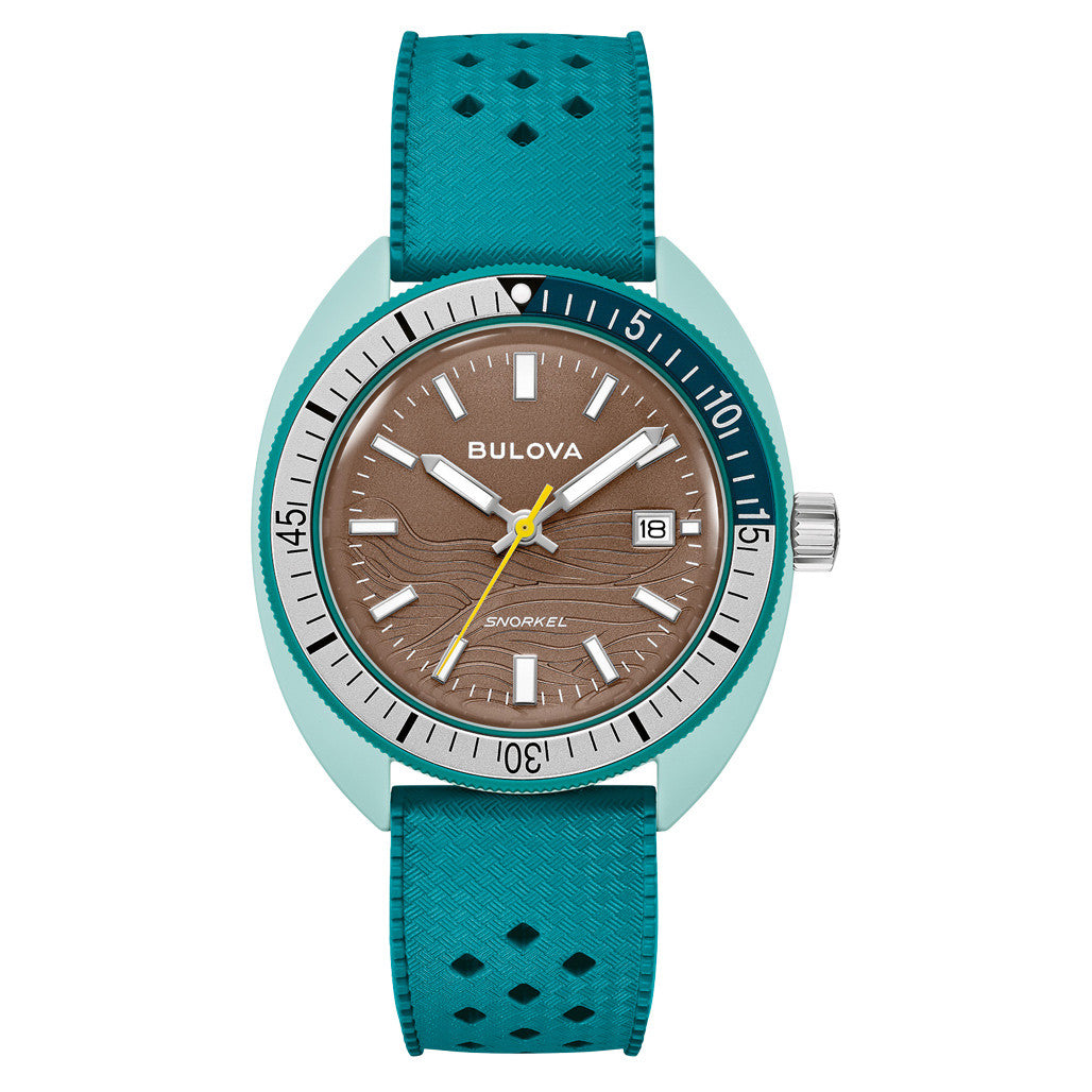 Bulova Snorkel Hybrid Ceramic Sea Turtle Watch #98B446 — Long