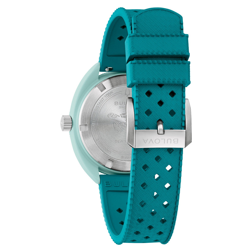 Bulova Snorkel Hybrid Ceramic Sea Turtle Watch #98B446 — Long