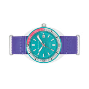 Bulova Snorkel LE Dive Watch With Teal Wave Pattern Dial #98B447