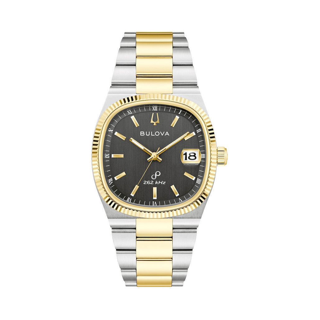 SEIKO BULOVA nixon swatch腕時計4点セット上357 Bulova Super Seville Gold-Silver-Tone With Black Dial #98B458