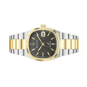 Bulova Super Seville Gold-Silver-Tone With Black Dial #98B458