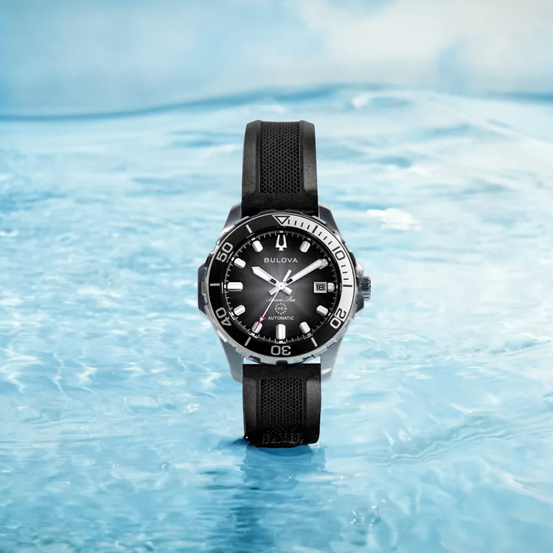 Bulova Marine Star Automatic Dive Watch in Black #98B465