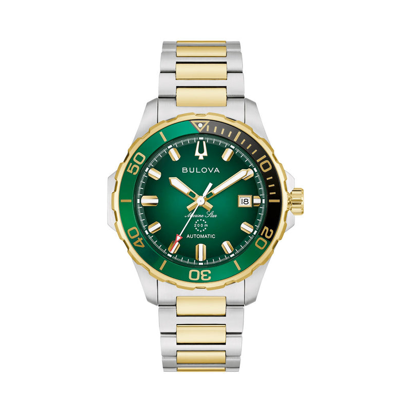 Bulova Marine Star Automatic Dive Watch in Green #98B467