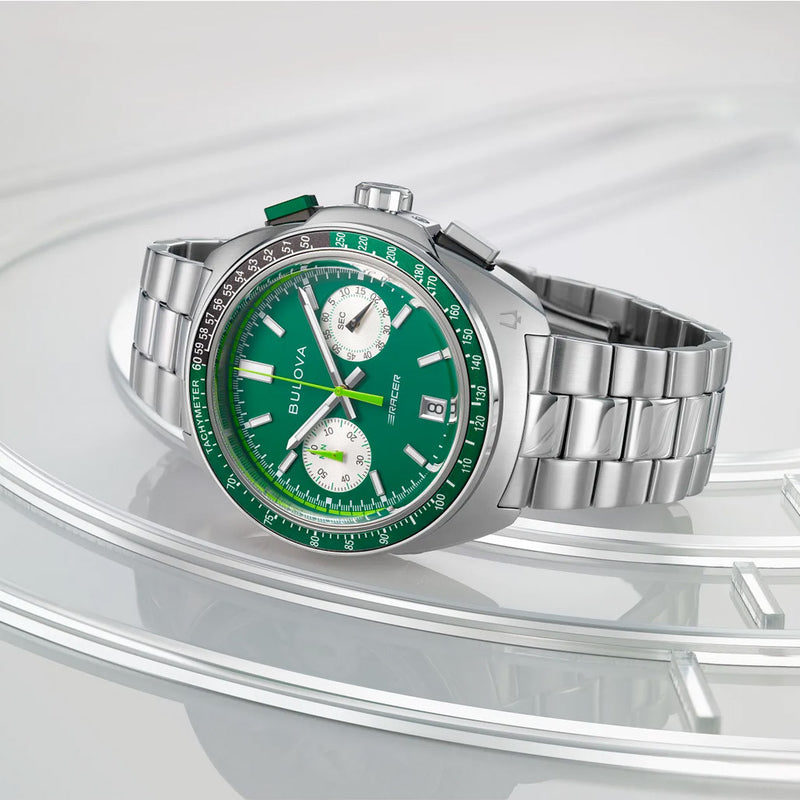 Bulova Racer Chronograph with Green Dial #98B468