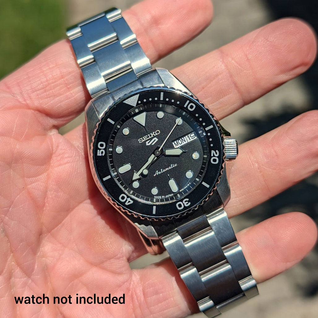 Islander 20mm Brushed Bracelet for Seiko SRPK 38mm Dive Watch