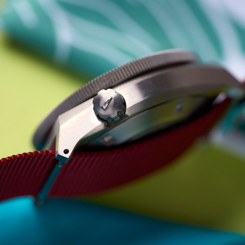 ADPT Series 1 Field Watch with Petrol Blue Dial #ADPT-A lifestyle