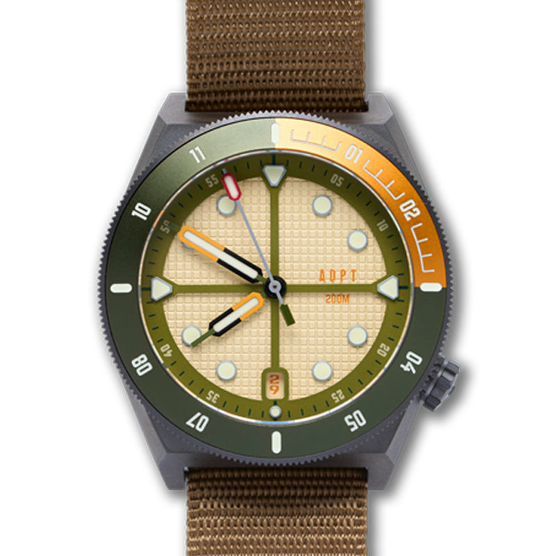 ADPT Series 1 Field Watch with Harvest Brown Dial #ADPT-B zoom