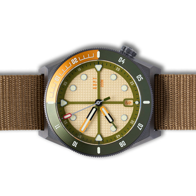 ADPT Series 1 Field Watch with Harvest Brown Dial #ADPT-B side