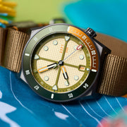 ADPT Series 1 Field Watch with Harvest Brown Dial #ADPT-B lifestyle