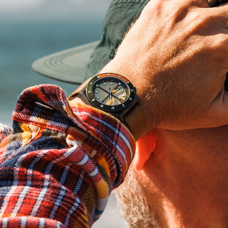 ADPT Series 1 Field Watch with Harvest Brown Dial #ADPT-B lifestyle