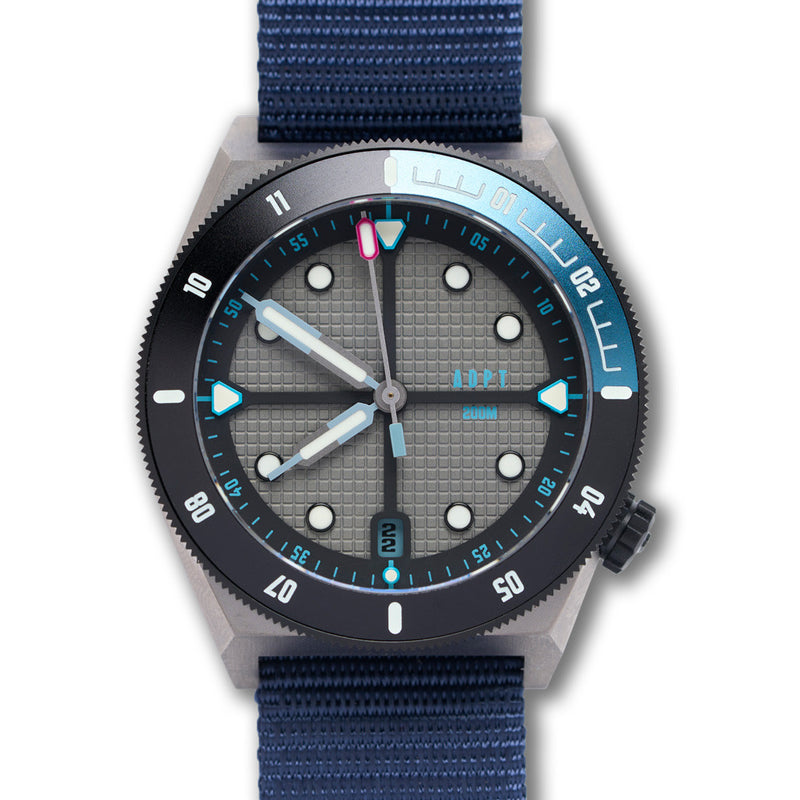 ADPT Series 1 Field Watch with Carbon Gray Dial #ADPT-C zoom