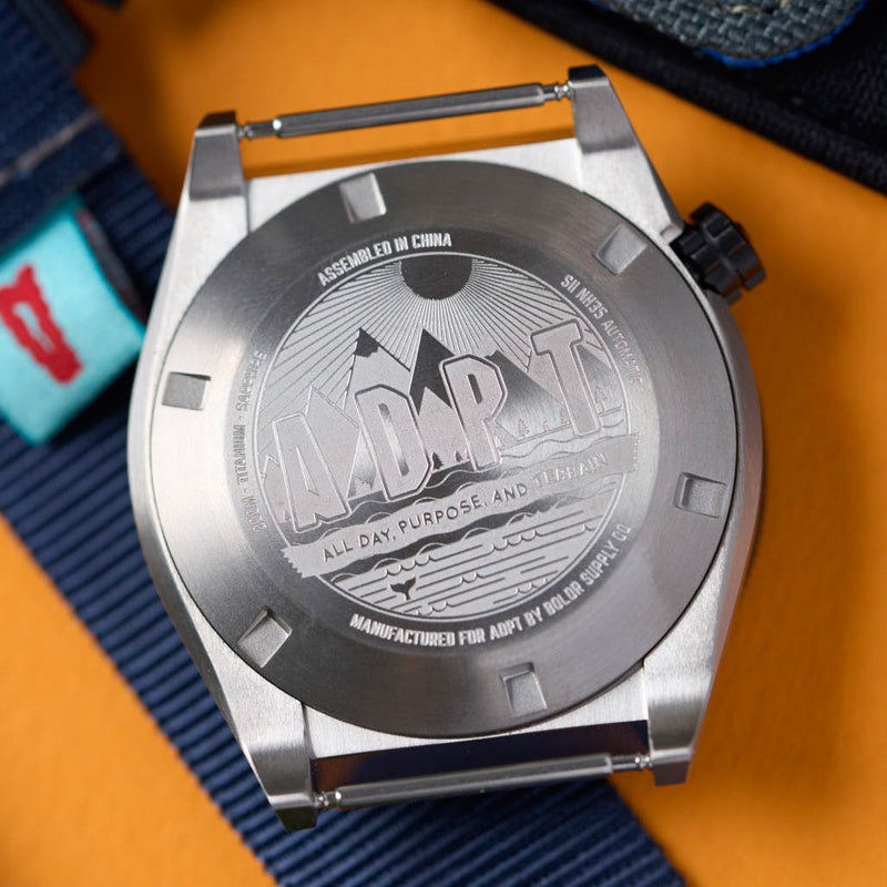 ADPT Series 1 Field Watch with Carbon Gray Dial #ADPT-C back