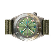 ADPT Series 1 GMT Titanium Field Watch with Mossy Shale Dial #ADPT-DT-MS