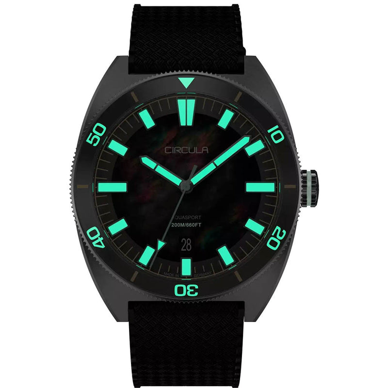 Circula AquaSport II Diver with Mother of Pearl Dial LE #AE-ST-MP
