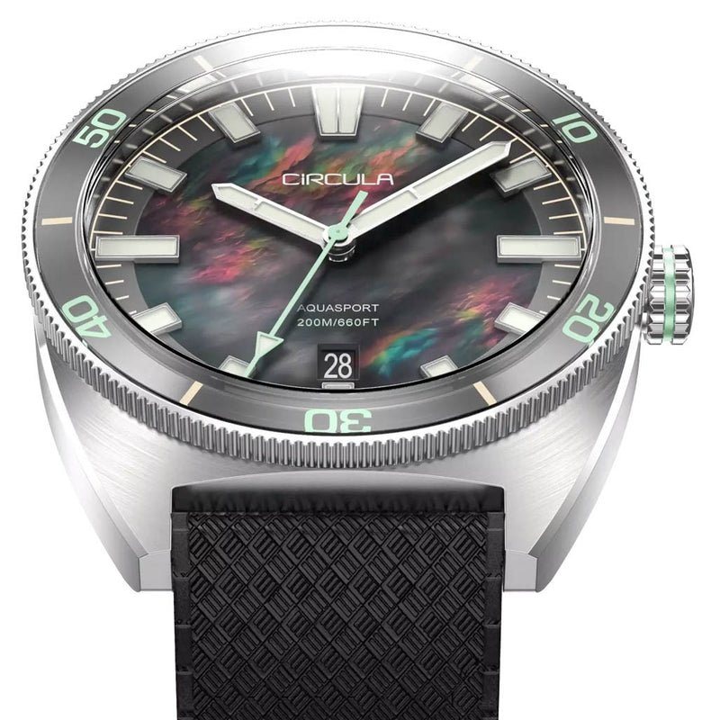 Circula AquaSport II Diver with Mother of Pearl Dial LE #AE-ST-MP