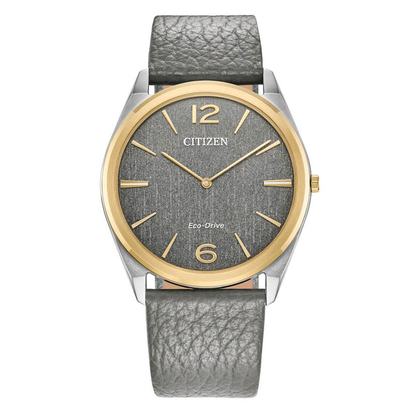 Citizen Eco-Drive Suratto Thin Watch with Grey Dial #AR3124-07H