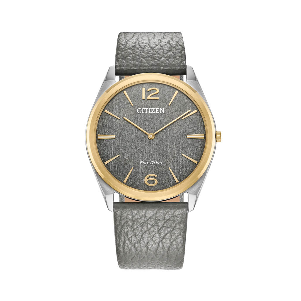 Citizen Eco-Drive Suratto Thin Watch with Grey Dial #AR3124-07H