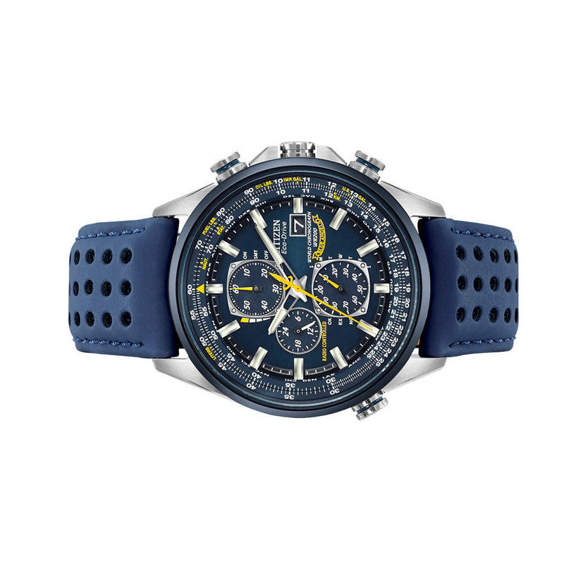 Citizen Blue Angels Eco-Drive World Chronograph A-T Watch #AT8020-03L