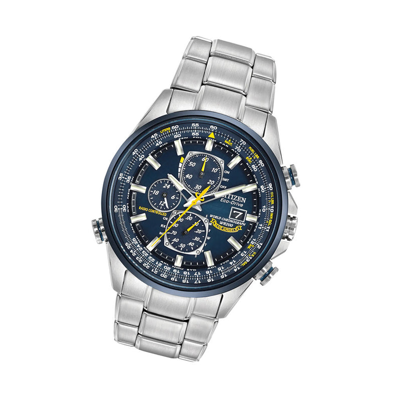 Citizen Blue Angels Eco-Drive World Chronograph A-T Watch #AT8020-54L