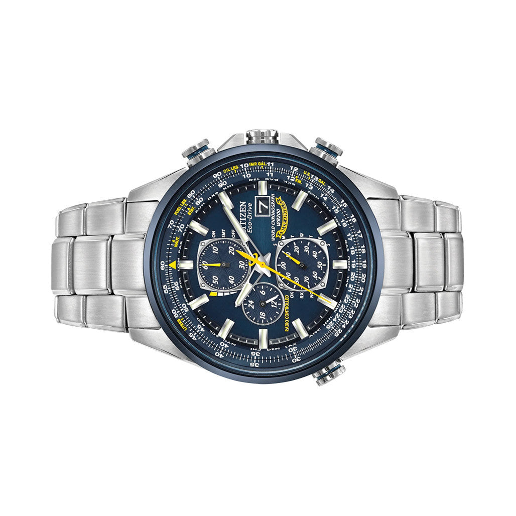 Citizen Blue Angels Eco-Drive World Chronograph A-T Watch #AT8020