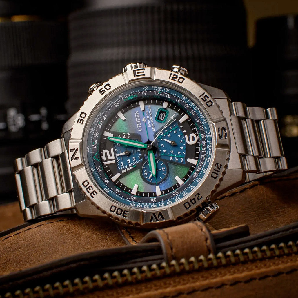Citizen Eco-Drive Promaster Navihawk A-T Ltd Ed #AT8220-55W — Long