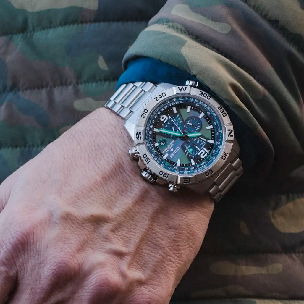 リクエストNO.2624☆インコ12点セット Citizen Eco-Drive Promaster Navihawk A-T Ltd Ed #AT8220-55W — Long