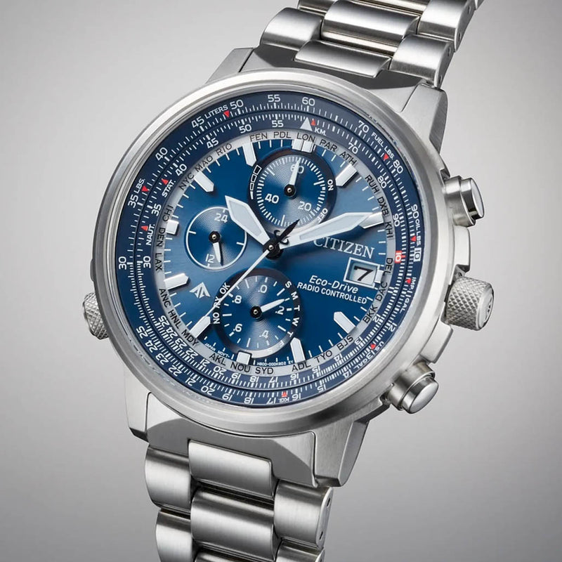 Citzen Eco-Drive Promaster Navihawk A-T Blue Dial Watch #AT8300-58L