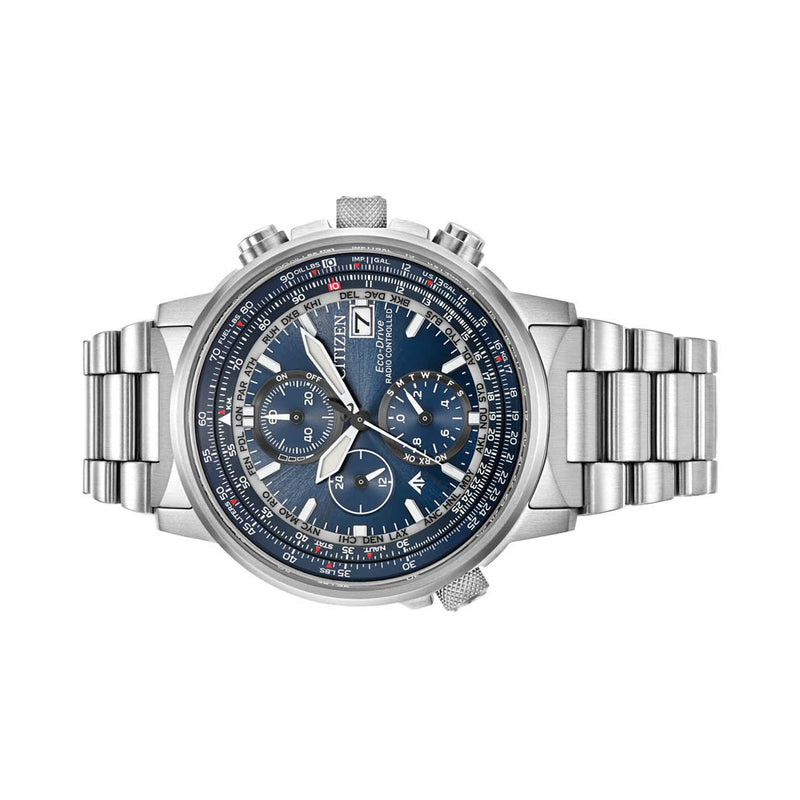 Citzen Eco-Drive Promaster Navihawk A-T Blue Dial Watch #AT8300-58L