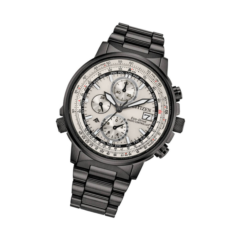 Citzen Eco-Drive Promaster Navihawk A-T Silver Dial Watch #AT8304-57A