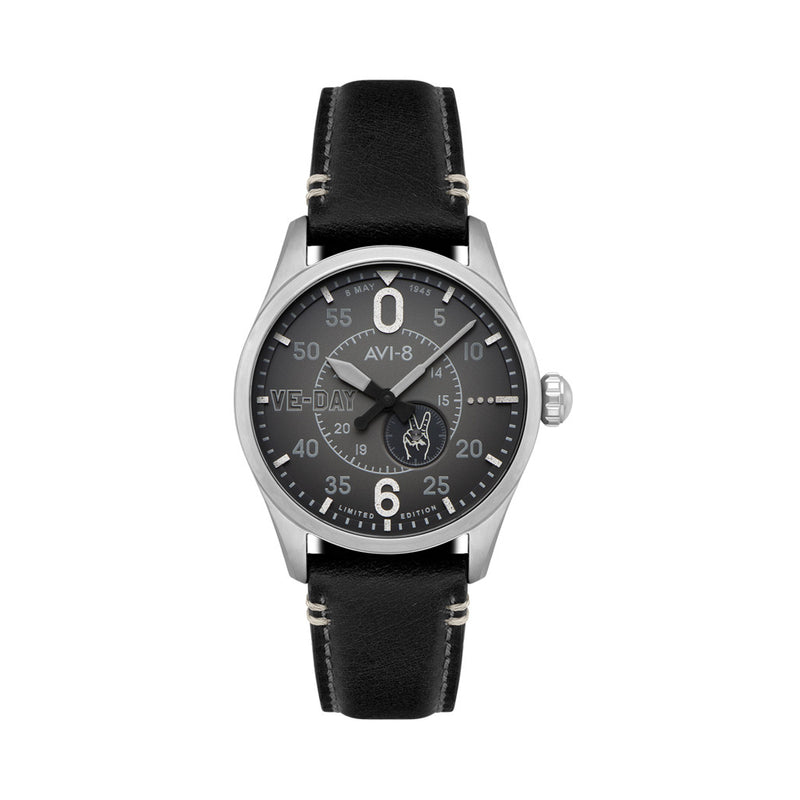 AVI-8 Spitfire Type 300 VE-Day 80th LE Valour Midnight Watch #AV-4073-01