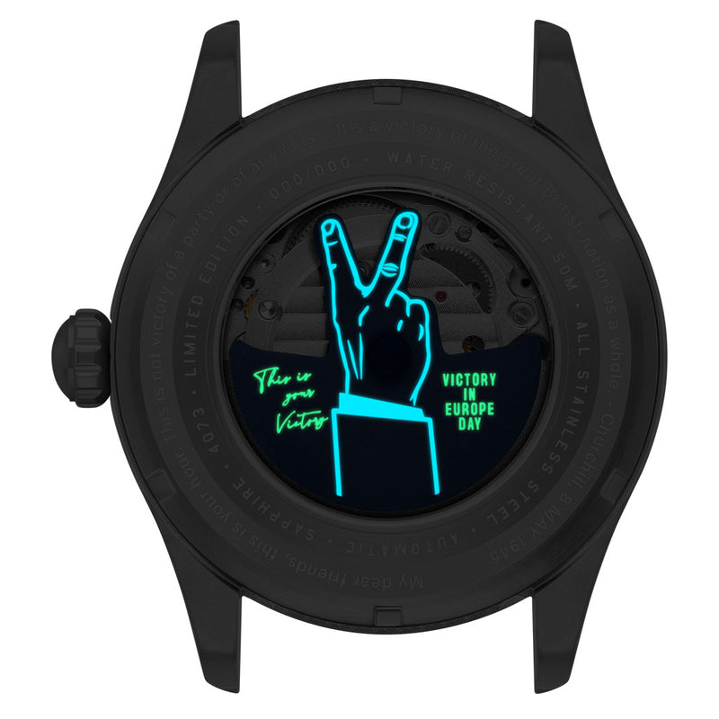 AVI-8 Spitfire Type 300 VE-Day 80th LE Valour Midnight Watch #AV-4073-01