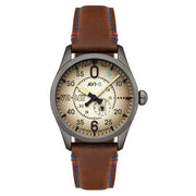 AVI-8 Spitfire Type 300 VE-Day 80th LE Valour Canvas Watch #AV-4073-02