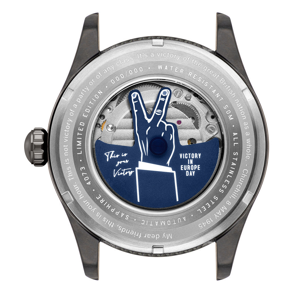 AVI-8 Spitfire Type 300 VE-Day 80th LE Valour Canvas Watch #AV