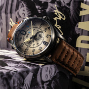 AVI-8 Spitfire Type 300 VE-Day 80th LE Valour Canvas Watch #AV-4073-02