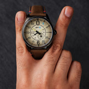 AVI-8 Spitfire Type 300 VE-Day 80th LE Valour Canvas Watch #AV-4073-02