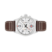 AVI-8 Spitfire Lock Chronograph with Aircraft White Dial #AV-4089-05