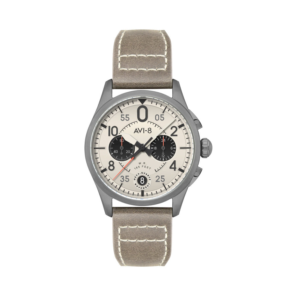 AVI-8 Spitfire Lock Chronograph with Ghost Grey Dial #AV-4089-06