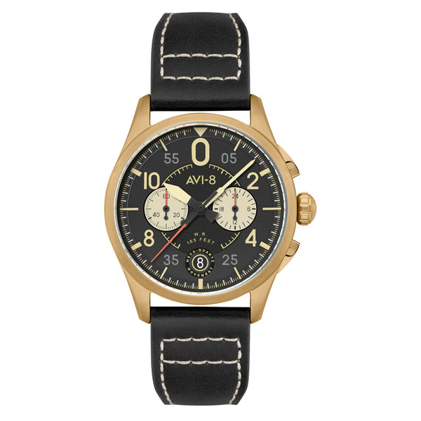 AVI-8 Spitfire Lock Chronograph Void Black #AV-4089-07