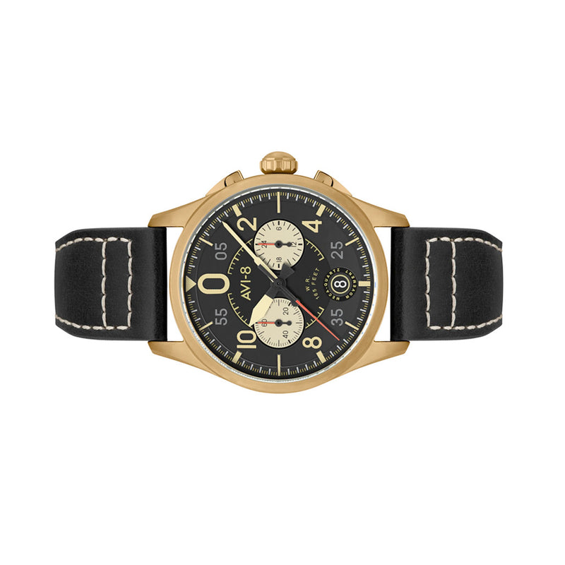 AVI-8 Spitfire Lock Chronograph Void Black #AV-4089-07