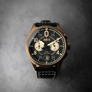 AVI-8 Spitfire Lock Chronograph Void Black #AV-4089-07