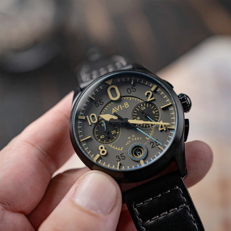 Copy of AVI-8 Spitfire Lock Chronograph Heavy Grey #AV-4089-08