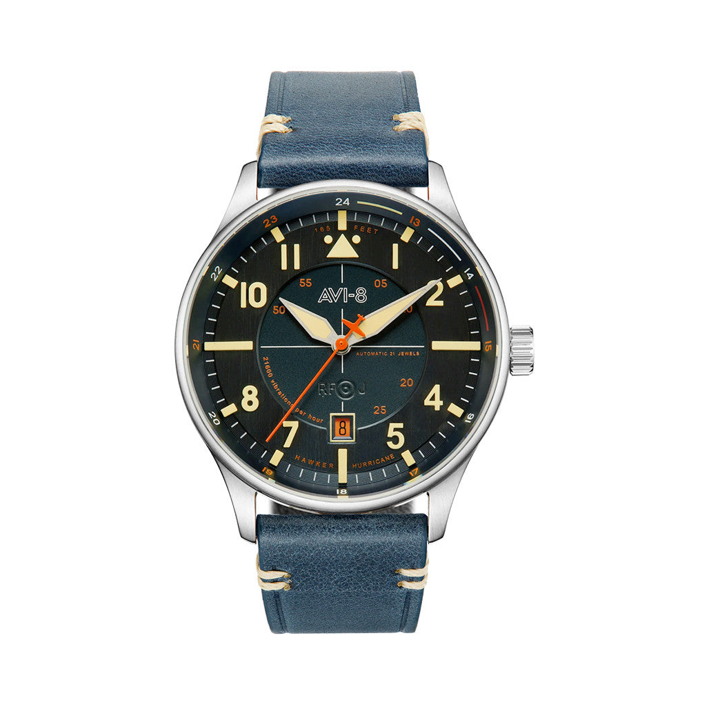 AVI-8 Hawker Hurricane Kent Automatic Sussex with Blue Dial #AV