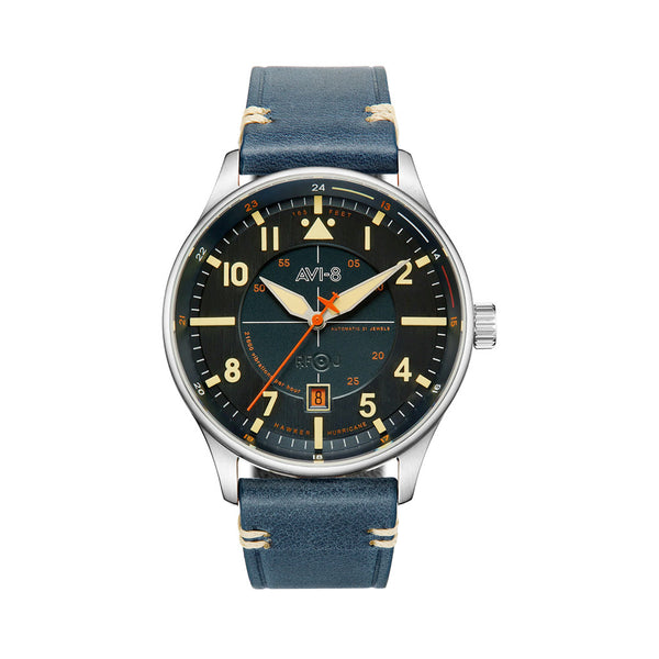 AVI-8 Hawker Hurricane Kent Automatic Sussex with Blue Dial #AV-4094-02