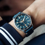 AVI-8 Hawker Hurricane Kent Automatic Sussex with Blue Dial #AV-4094-02