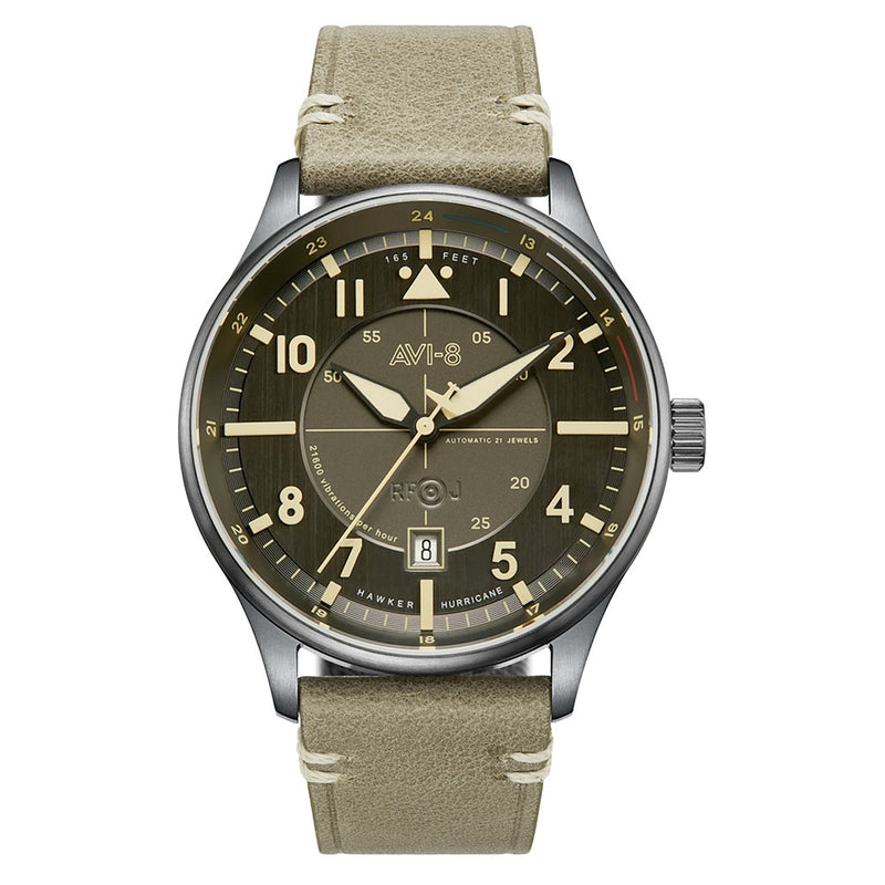 AVI-8 Hawker Hurricane Kent Automatic Stanton with Gray Dial #AV-4094-04