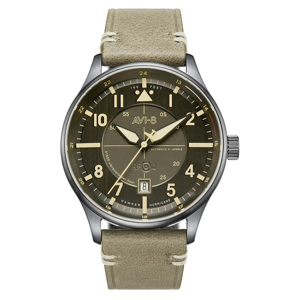 AVI-8 Hawker Hurricane Kent Automatic Stanton with Gray Dial #AV