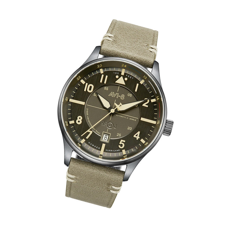 AVI-8 Hawker Hurricane Kent Automatic Stanton with Gray Dial #AV-4094-04
