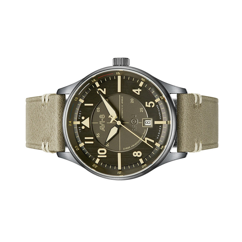 AVI-8 Hawker Hurricane Kent Automatic Stanton with Gray Dial #AV-4094-04