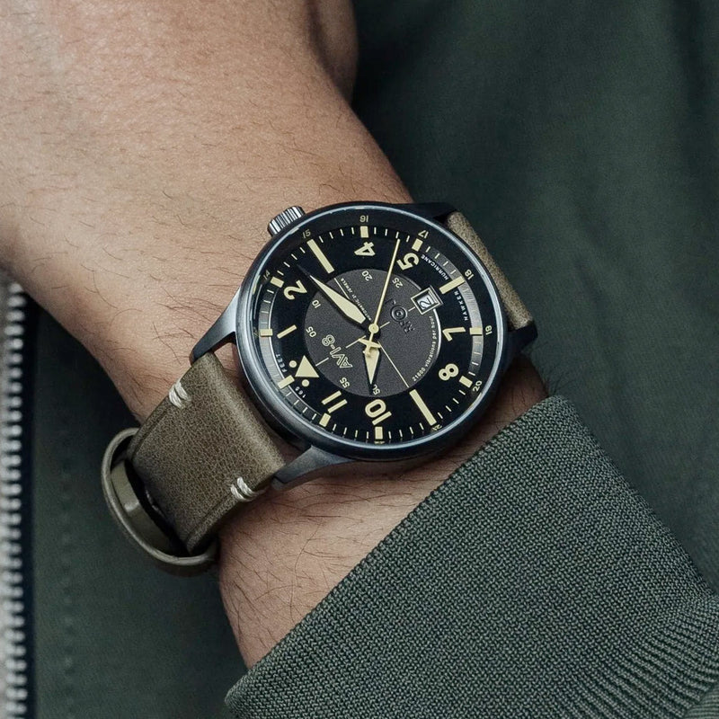 AVI-8 Hawker Hurricane Kent Automatic Stanton with Gray Dial #AV-4094-04