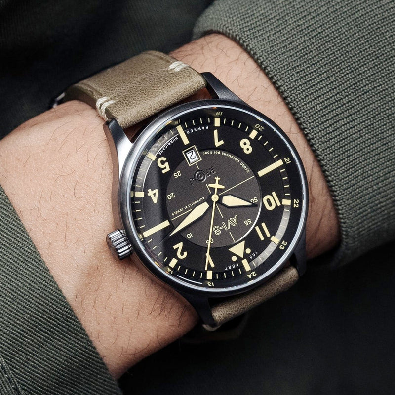 AVI-8 Hawker Hurricane Kent Automatic Stanton with Gray Dial #AV-4094-04